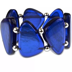 Bead & Resin Stretch Bracelet,